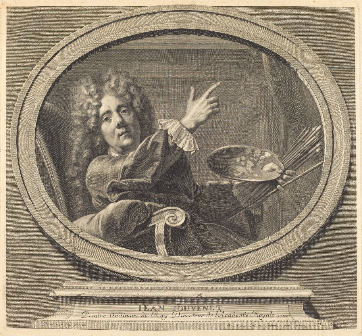 Jean Jouvenet av Antoine Trouvain after Jean Baptiste Jouvenet