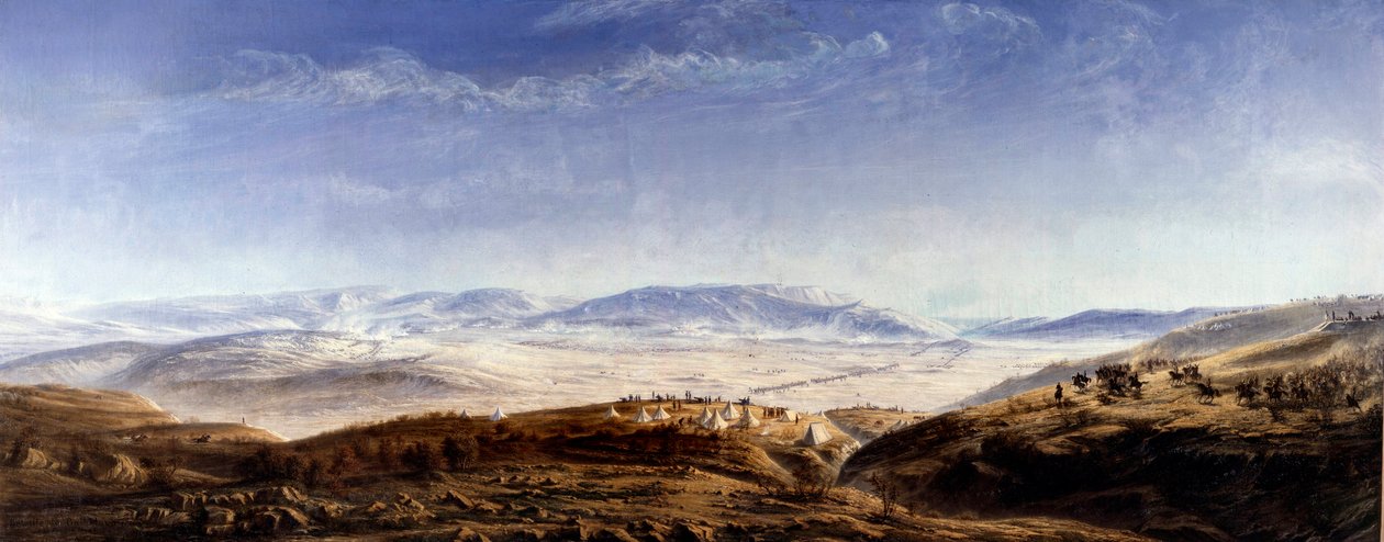 Krimkrigen (1853-1856): "" Slaget ved Balaklava på Krim den 25.10.1854"" Maleri av Antoine Valentin Jumel de Noireterre (1824-1902) 1854 Paris, Hærens museum av Antoine Valentin Jumel de Noireterre
