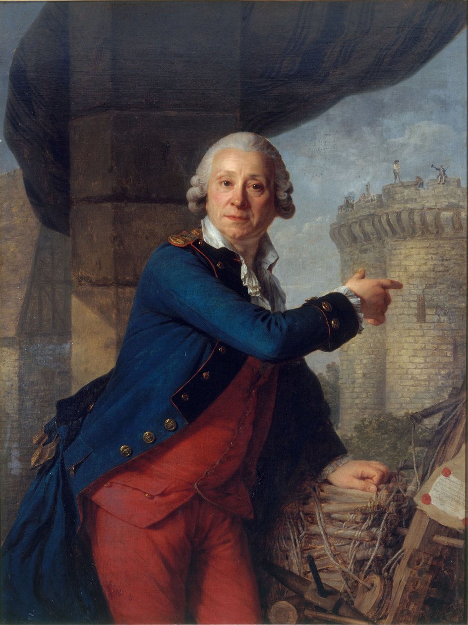 Portrett av Henri Masers de Latude 1725-1805. av Antoine Vestier