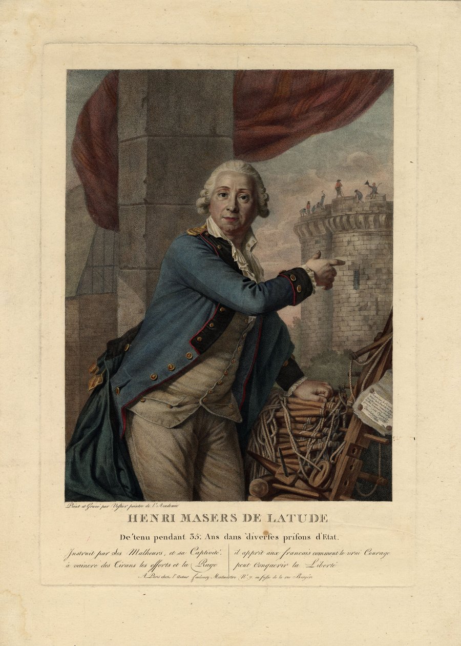 Portrett av Henri Masers de Latude 1725-1805, 1790 av Antoine Vestier