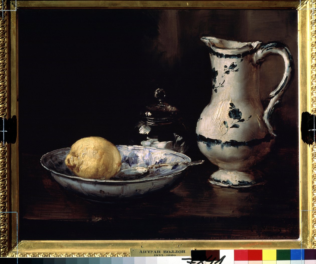 Stilleben. Maleri av Antoine Vollon (1833-1900). Olje på lerret, 38 x 46 cm. Fransk kunst fra 1800-tallet. Pushkin Museum of Fine Arts, Moskva. av Antoine Vollon