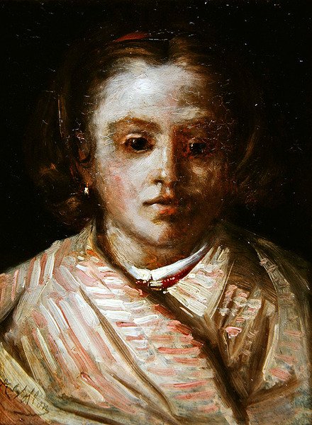 Portrett av et barn av Antoine Vollon