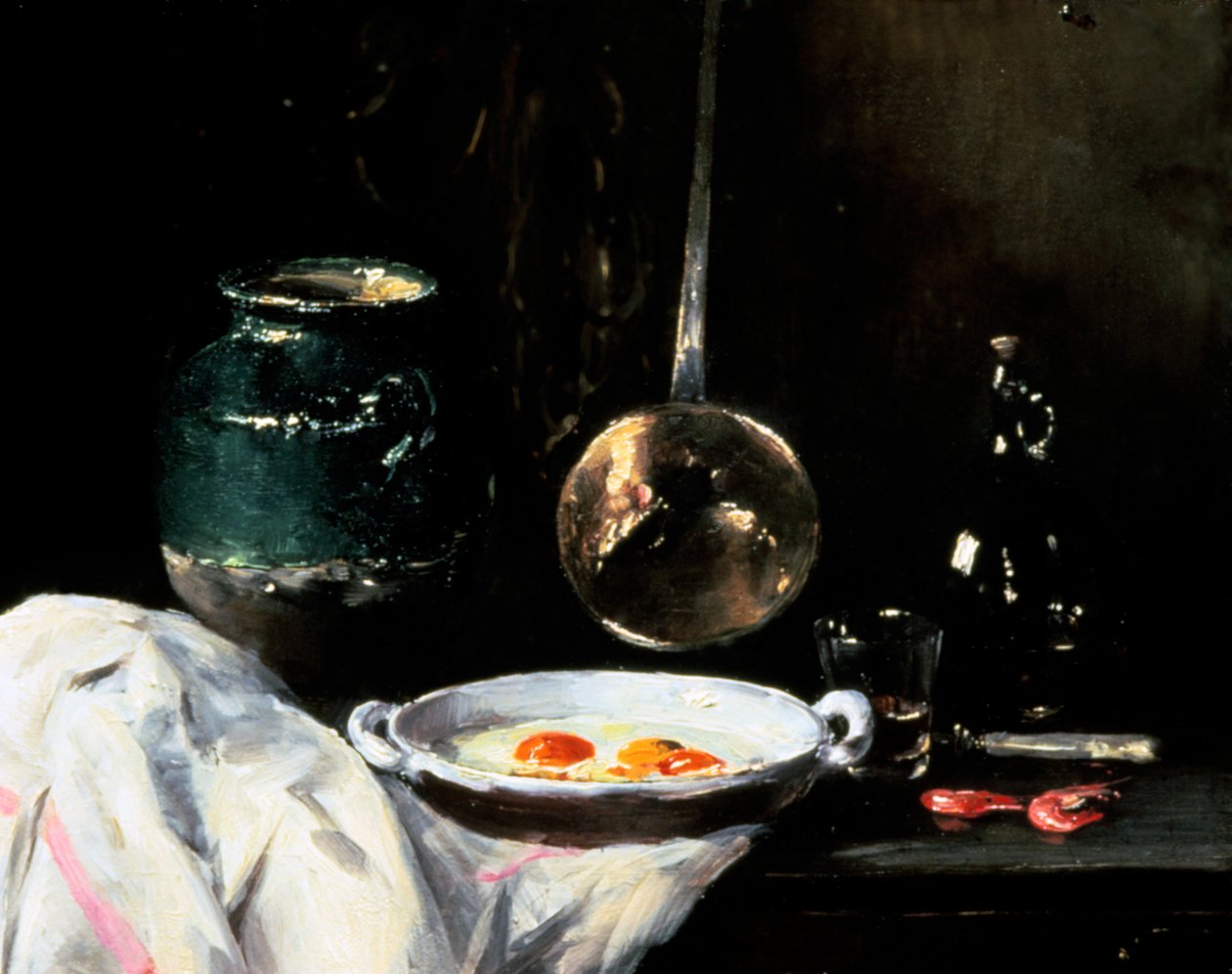 Stilleben med egg, 20. århundre av Antoine Vollon