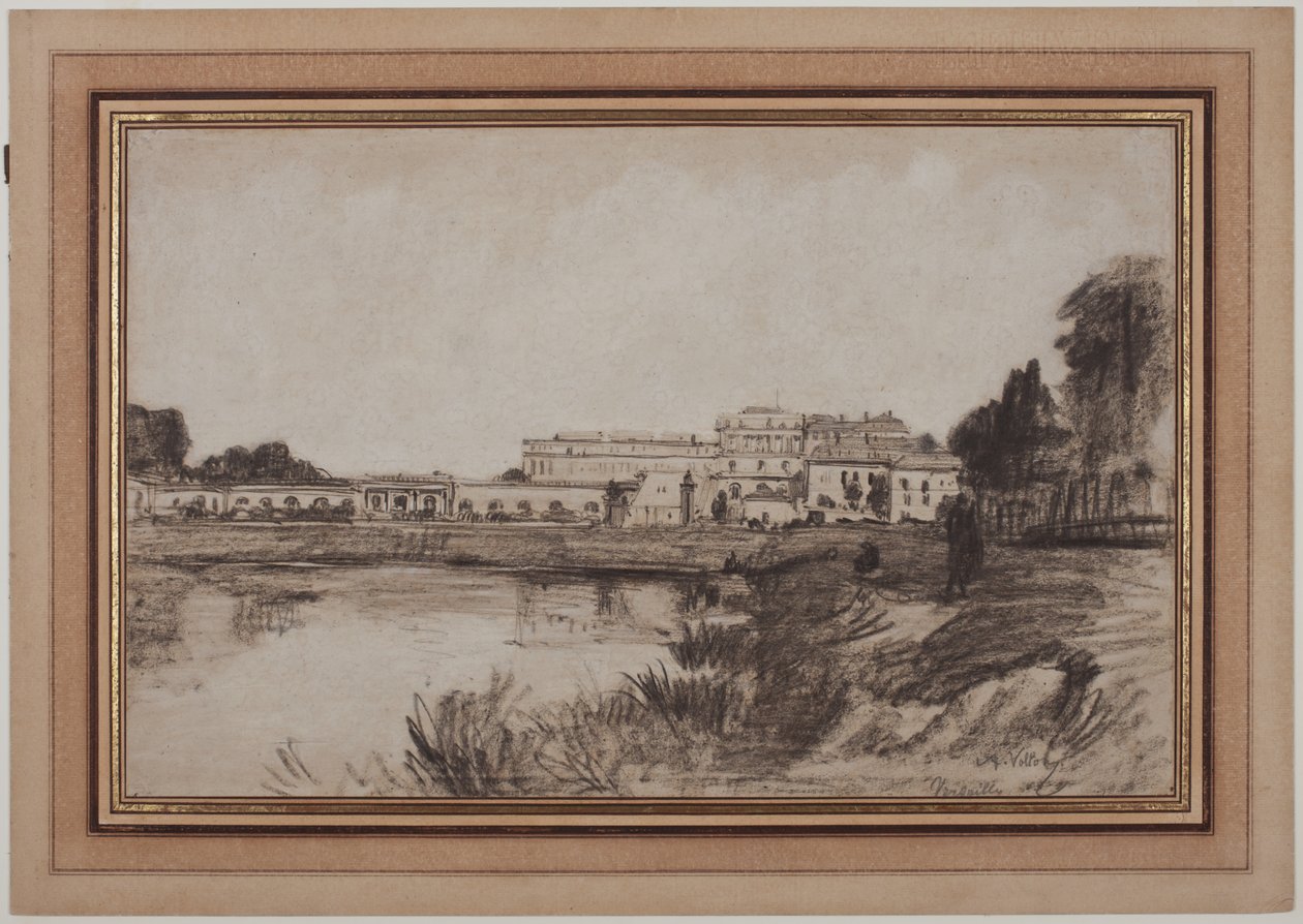 Utsikt over Versailles av Antoine Vollon