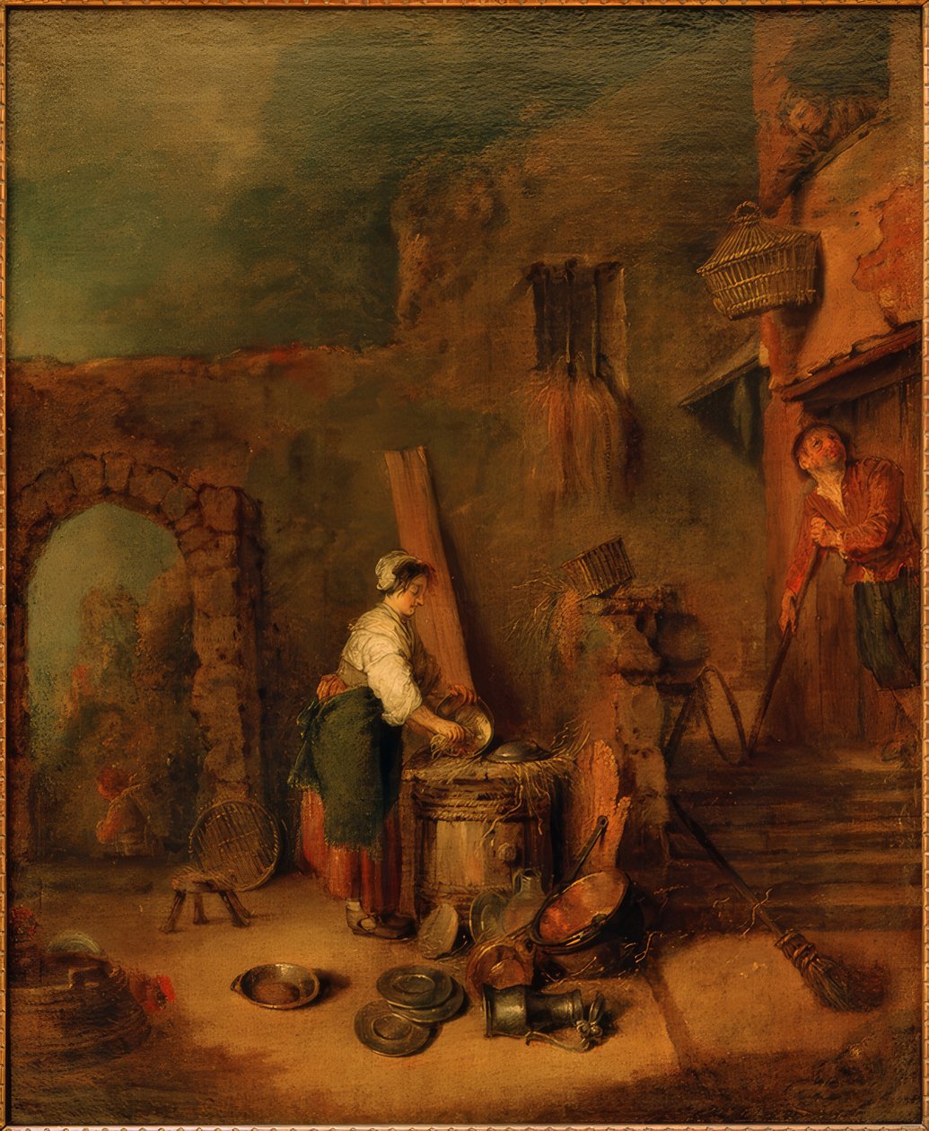 Kobberskrubberen (komfyren) av Antoine Watteau