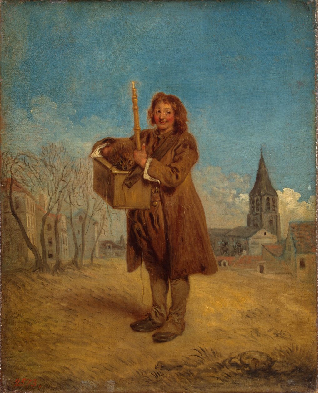 Savoyard med murmeldyr, også kjent som "The Groundhog" av Jean Antoine Watteau
