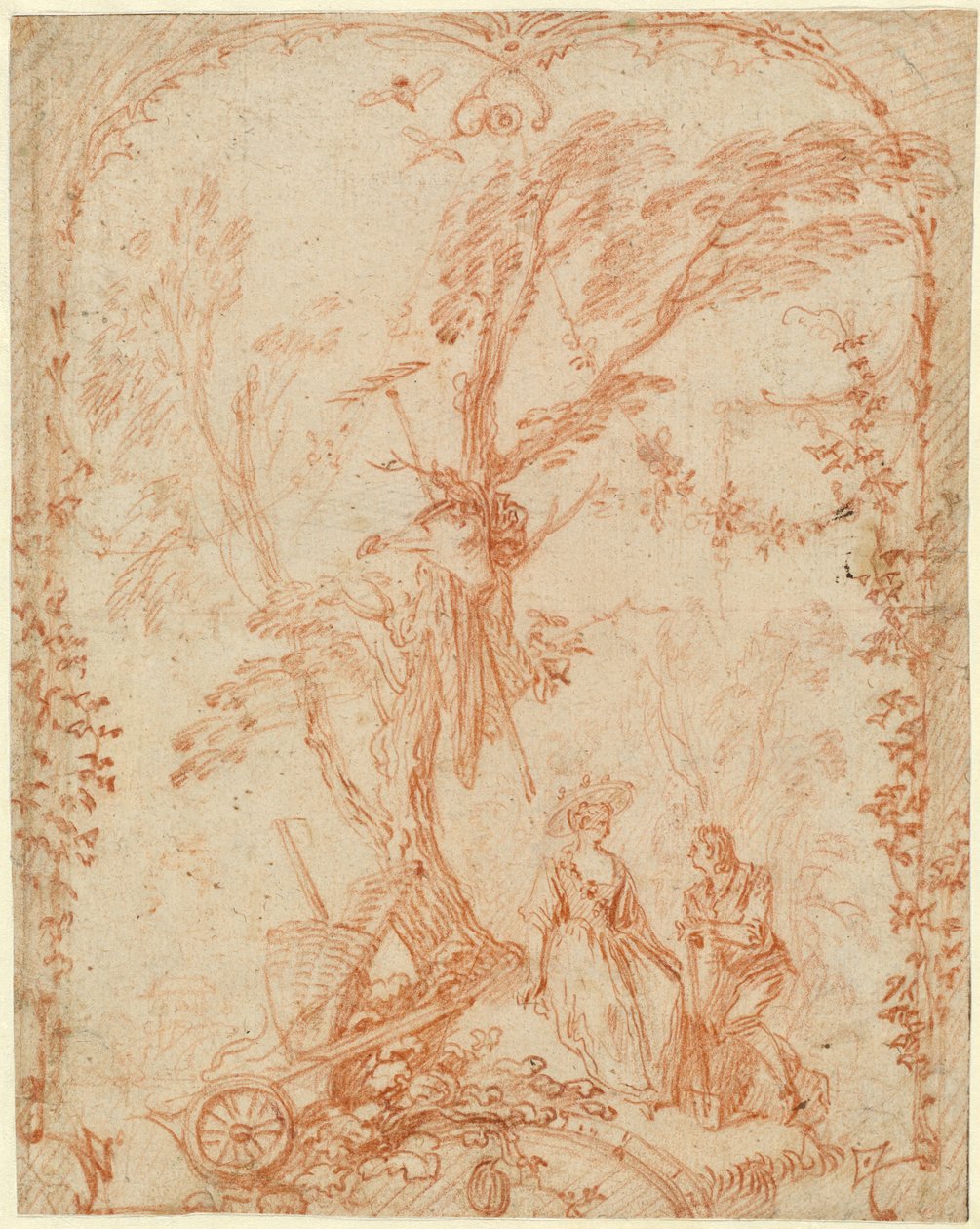 Den galante gartneren av Antoine Watteau