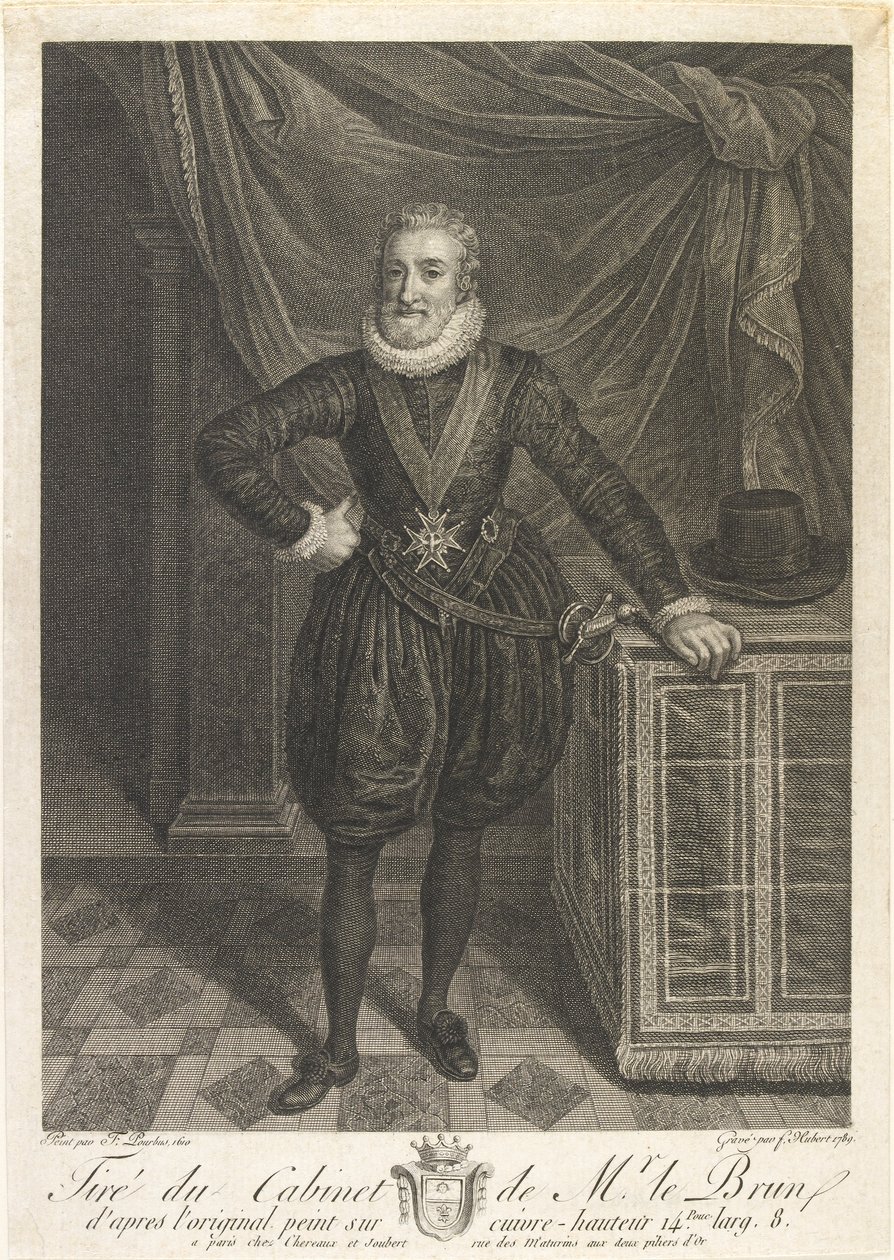 Portrett av Henri IV, ca 1760-tallet av Antoine de Marcenay Ghuy