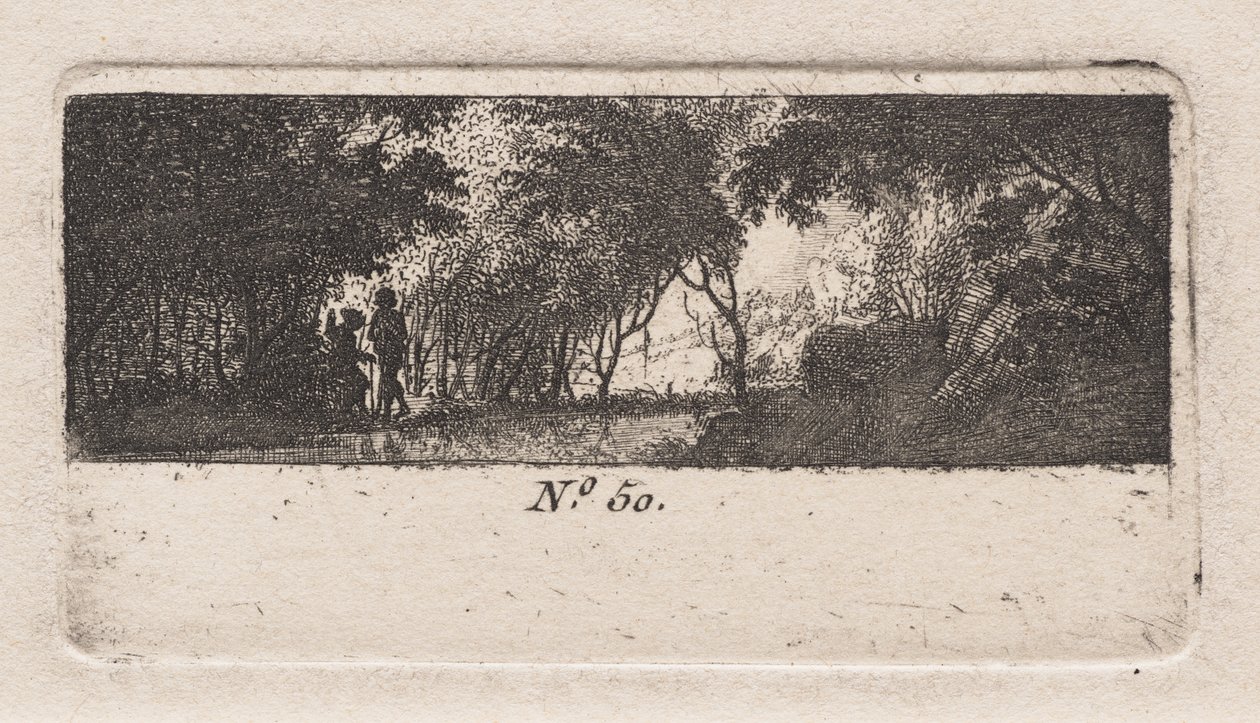 Utsikt over en skog av Antoine de Marcenay de Ghuy