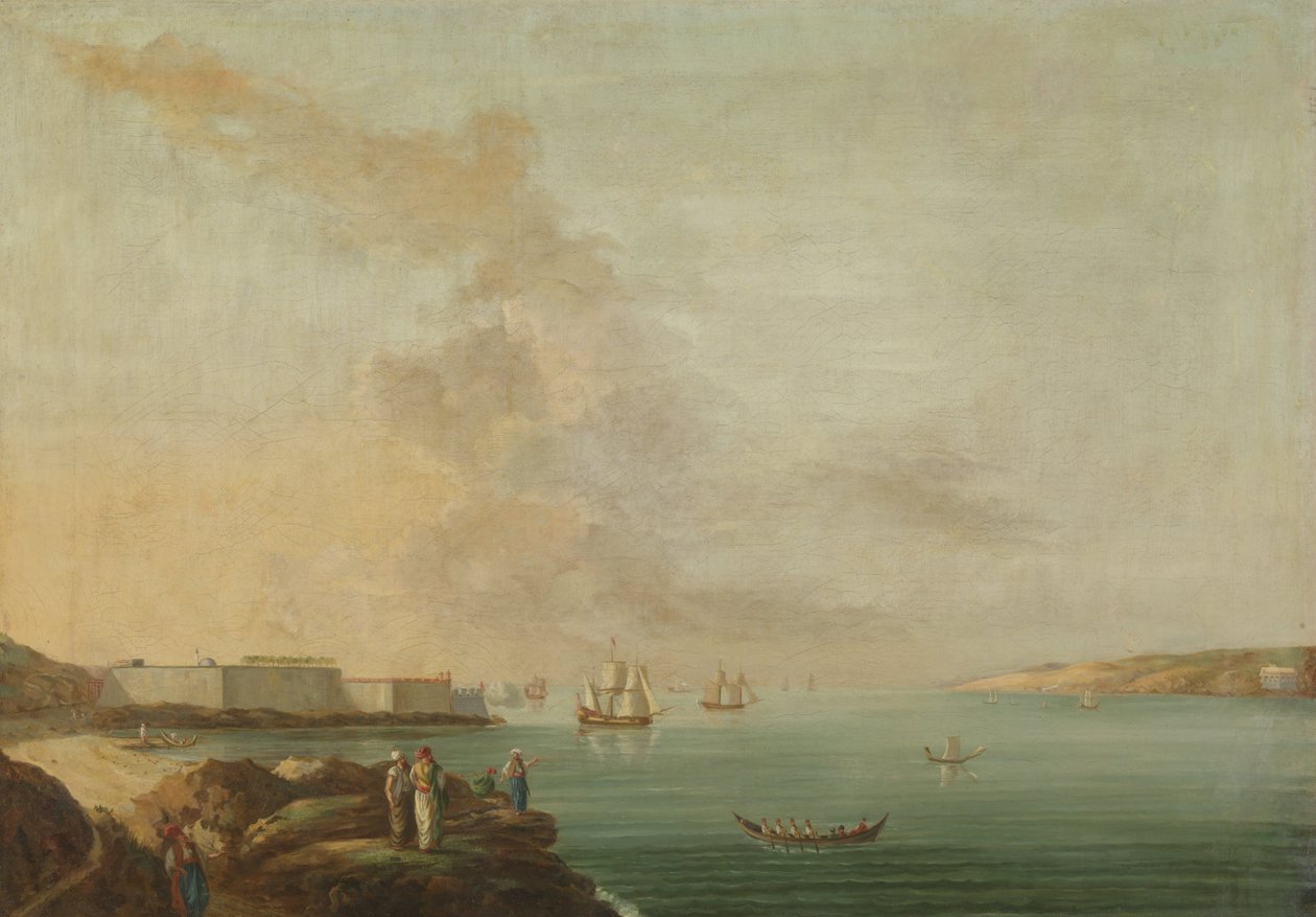 Utsikt over Dardanellene av Antoine van der Steen