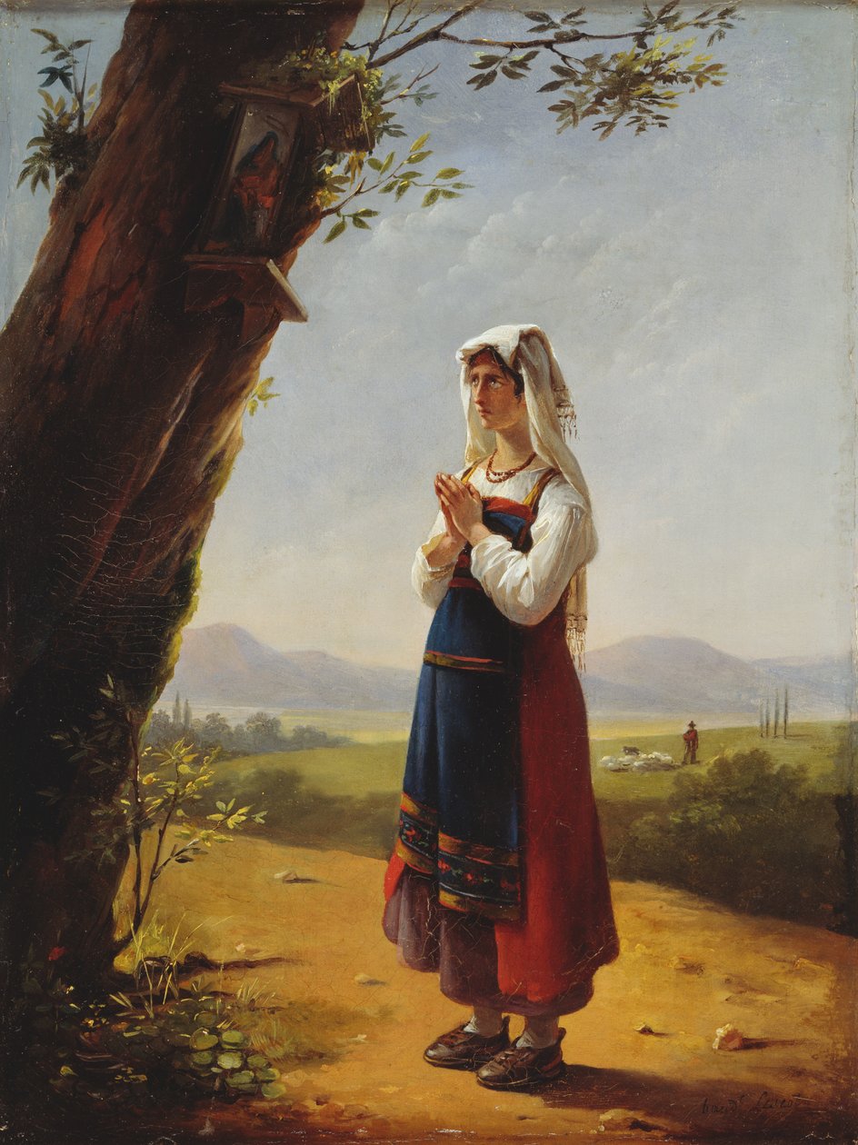 Bonde på den romerske landsbygda av Antoinette Cecile Hortense Lescot Haudebourt