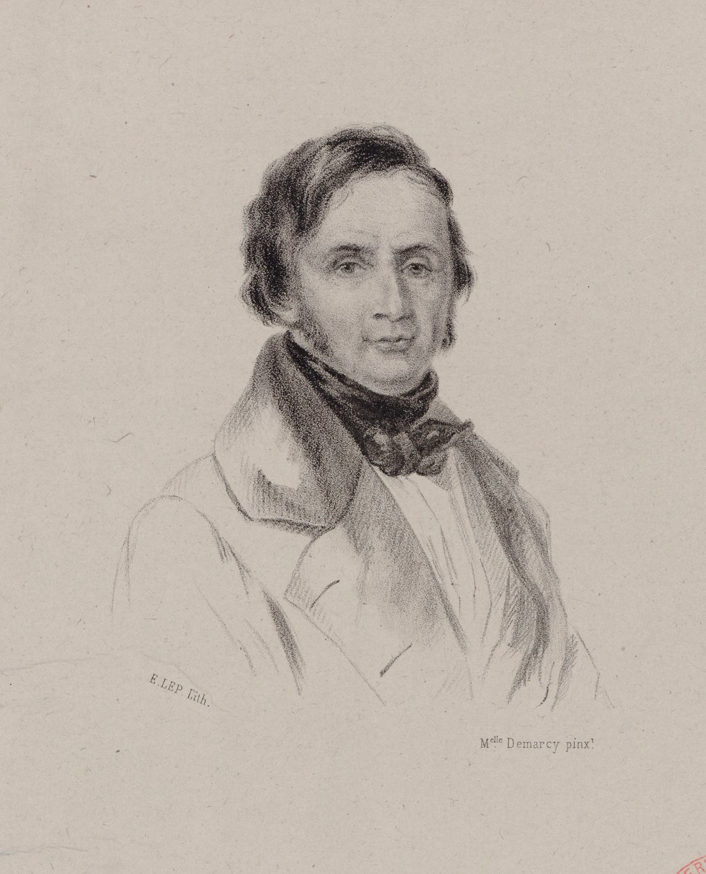 Portrett av pianist og komponist Joseph Bernard Woets 1783-1878, ca. 1830. av Antoinette Louise Demarcy