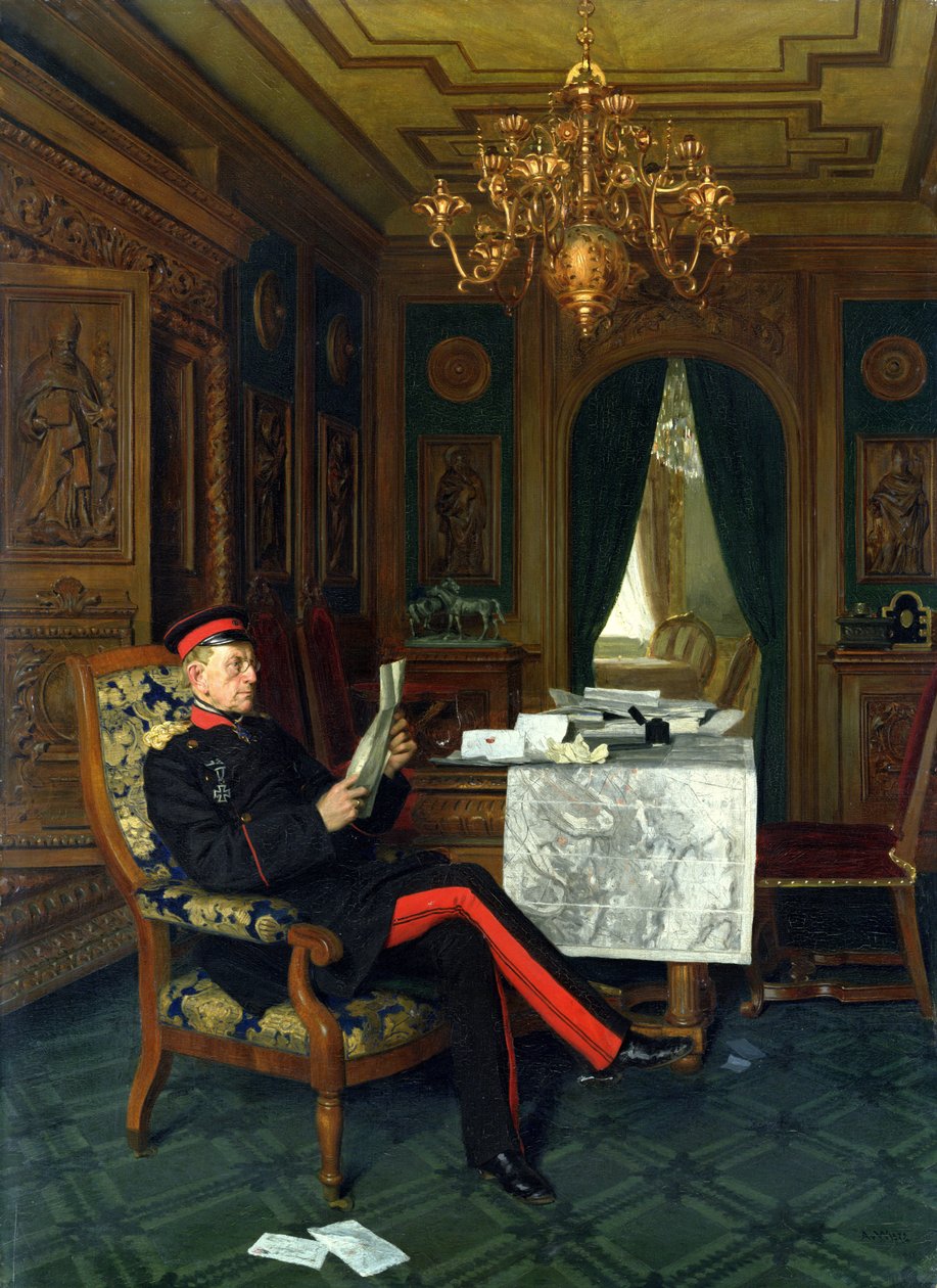 Moltke i Versailles, 1872 av Anton Alexander von Werner