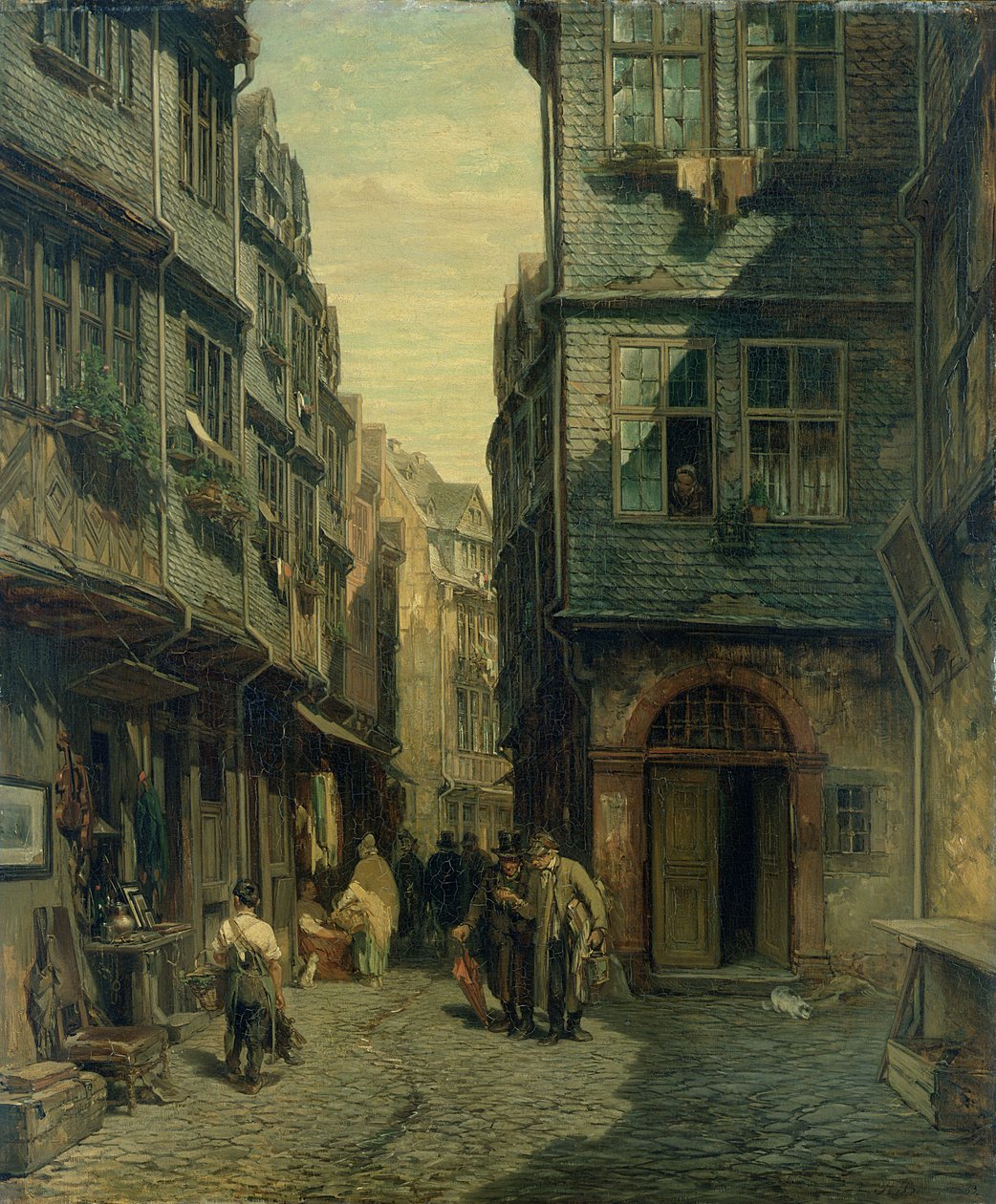 Det jødiske kvarteret i Frankfurt, 1883 av Anton Burger