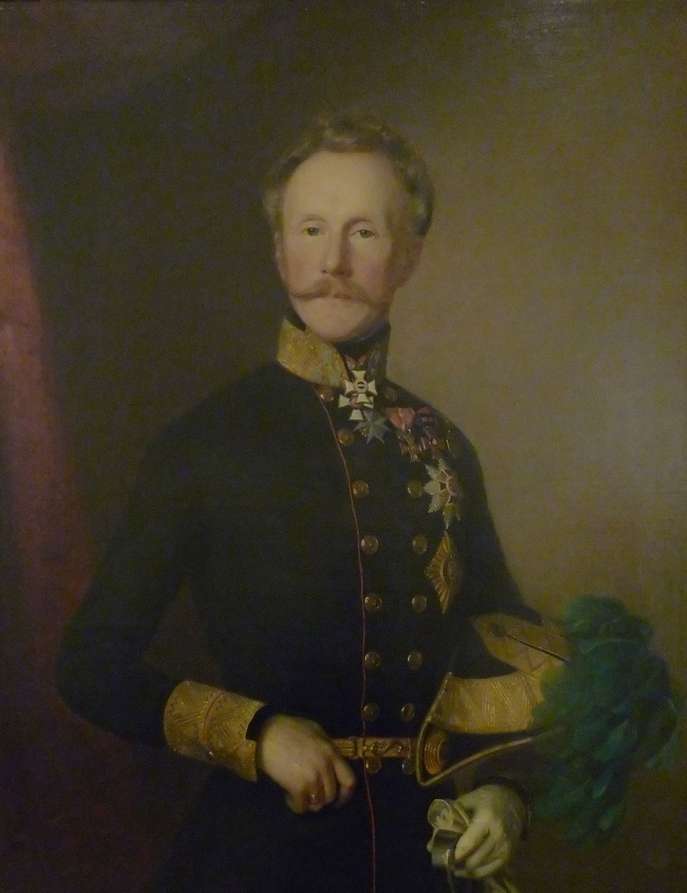 Heinrich Hermann Josef Freiherr von Heß (1788-1870), østerriksk general av Anton Einsle