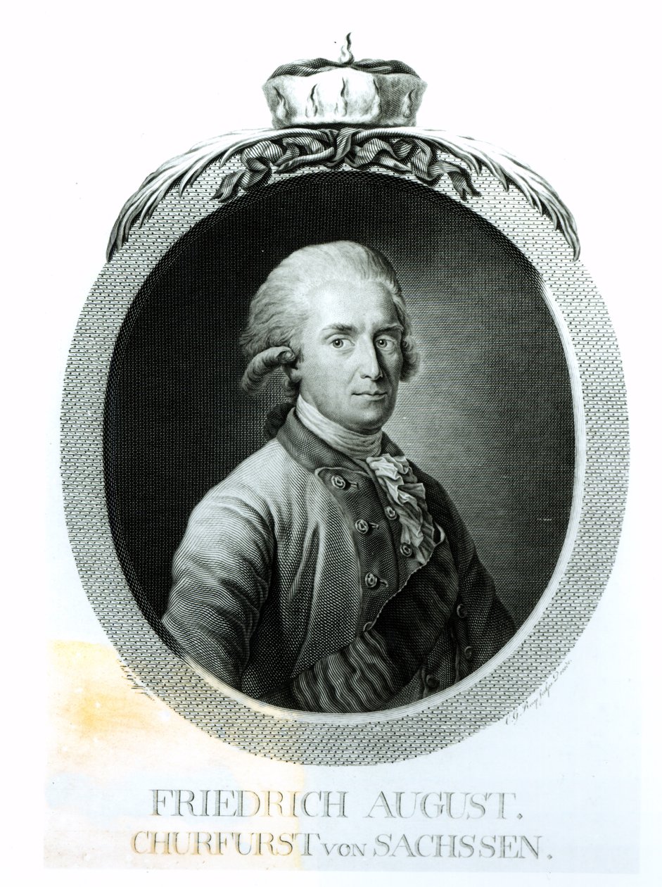 Portrett av Frederick Augustus I (1750-1827), konge av Sachsen av Anton Graff