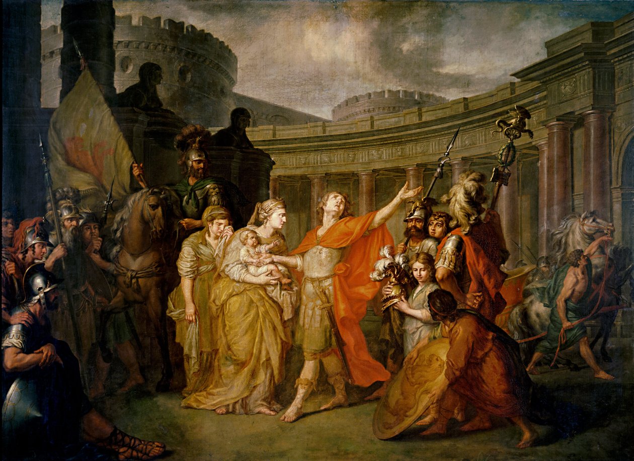 Farvel med Hector til Andromache av Anton Pavlovich Losenko