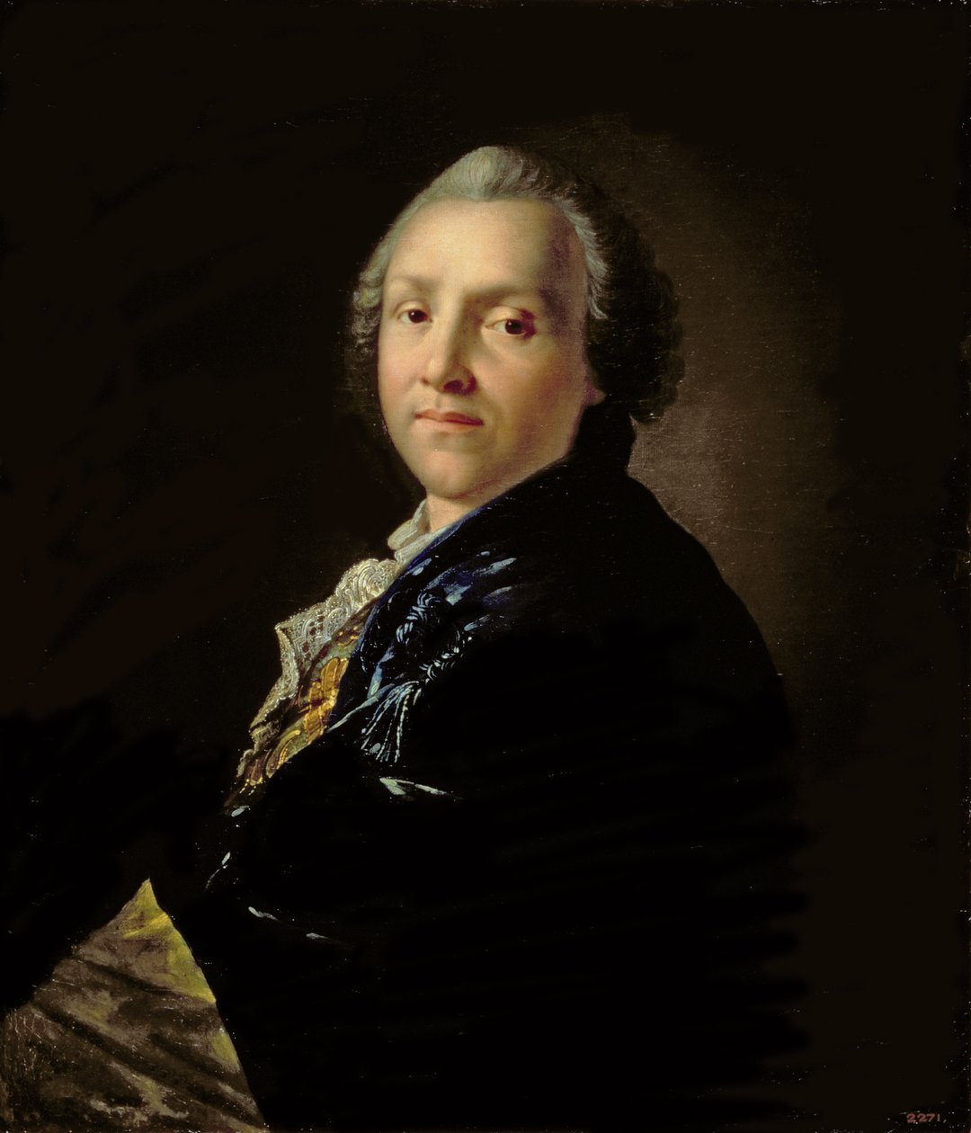 Portrett av Aleksandr Petrovich Sumarokov (1718-77) 1760 av Anton Pavlovich Losenko
