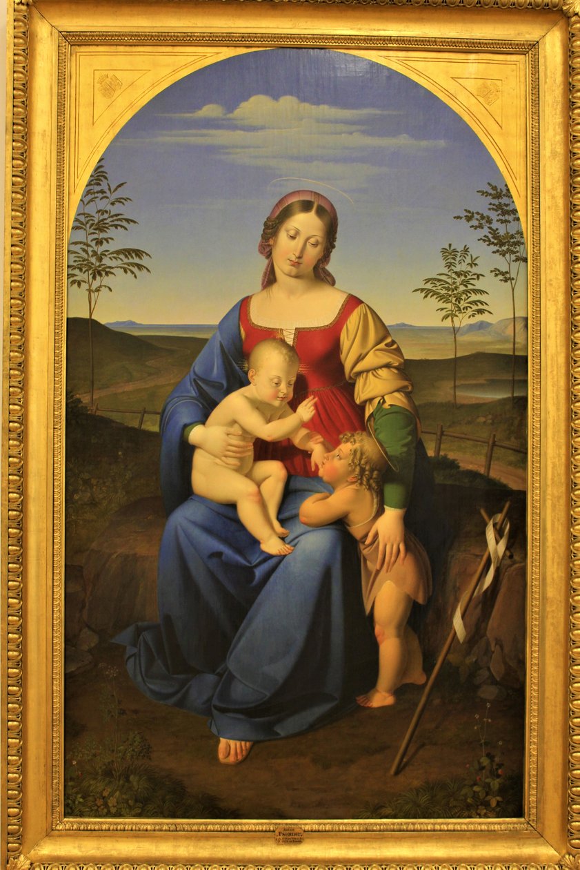 Maria med Jesus og døperen Johannes av Anton Psenner