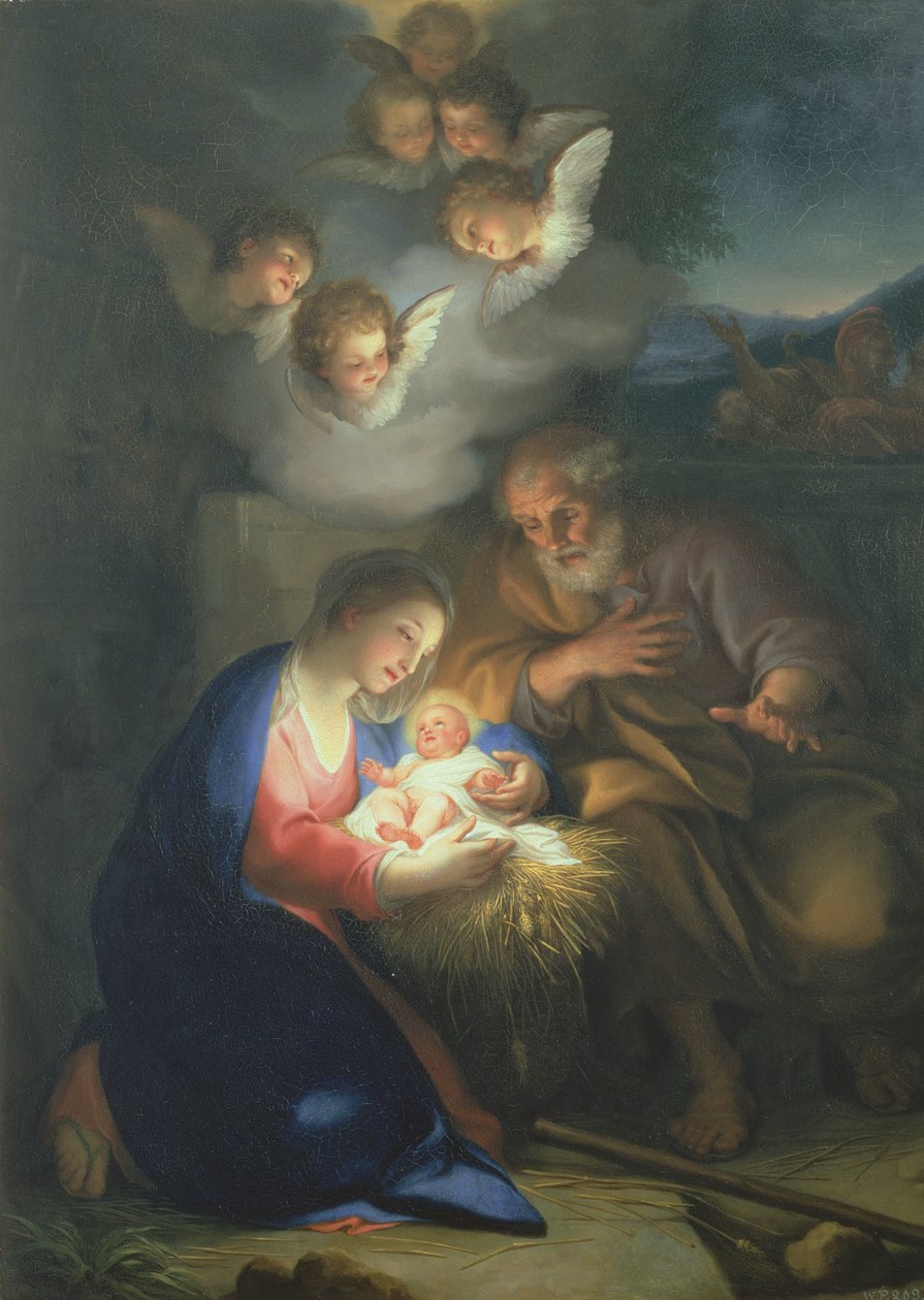 Julekrybbe av Anton Raphael Mengs