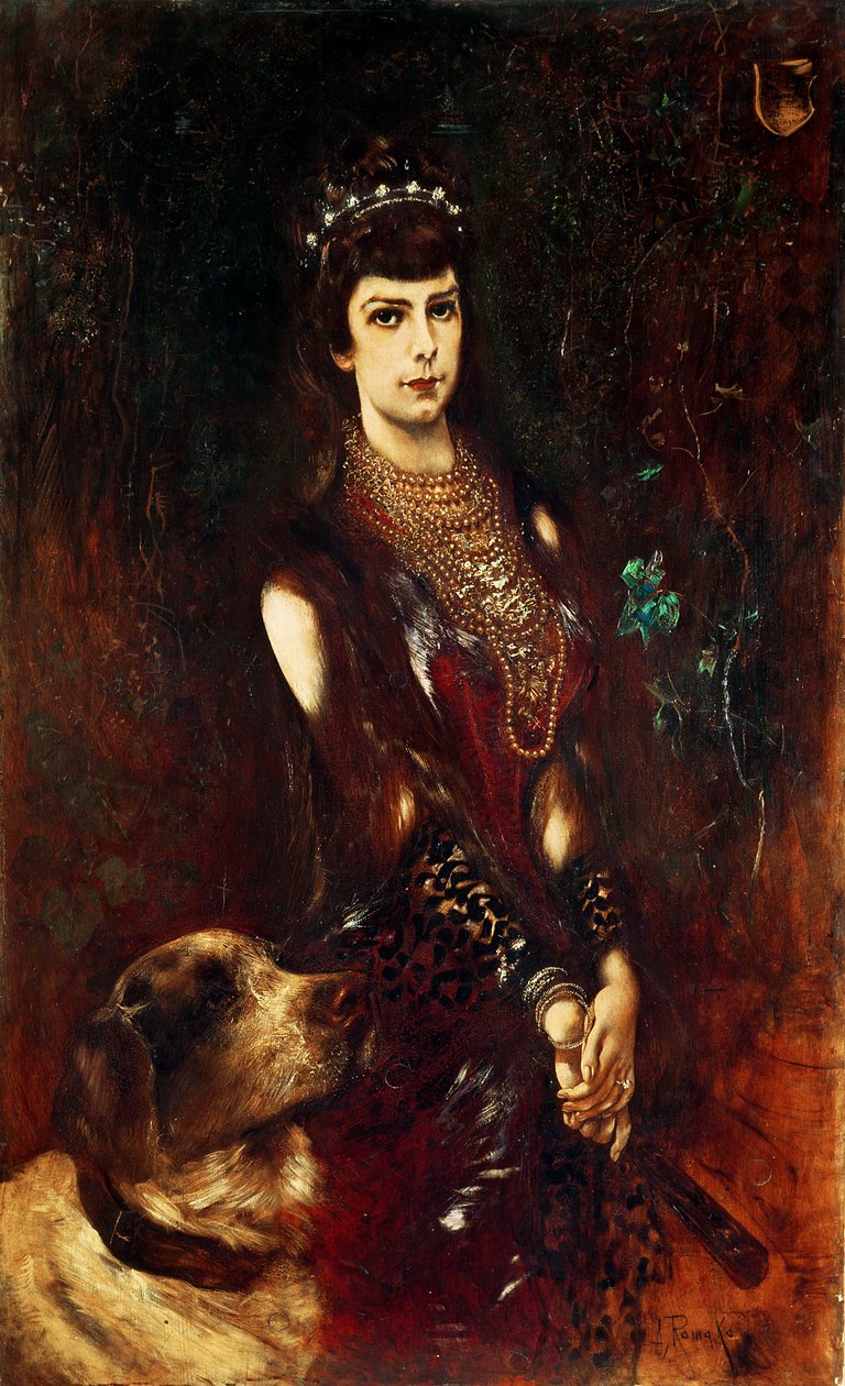 Keiserinne Elisabeth av Østerrike, 1883 av Anton Romako