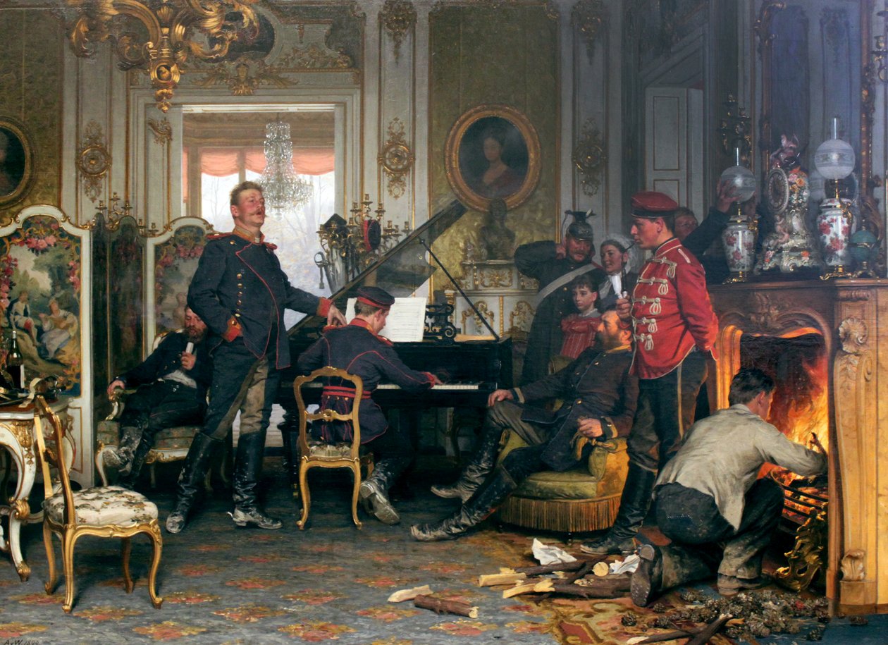 En billett utenfor Paris av Anton Alexander von Werner