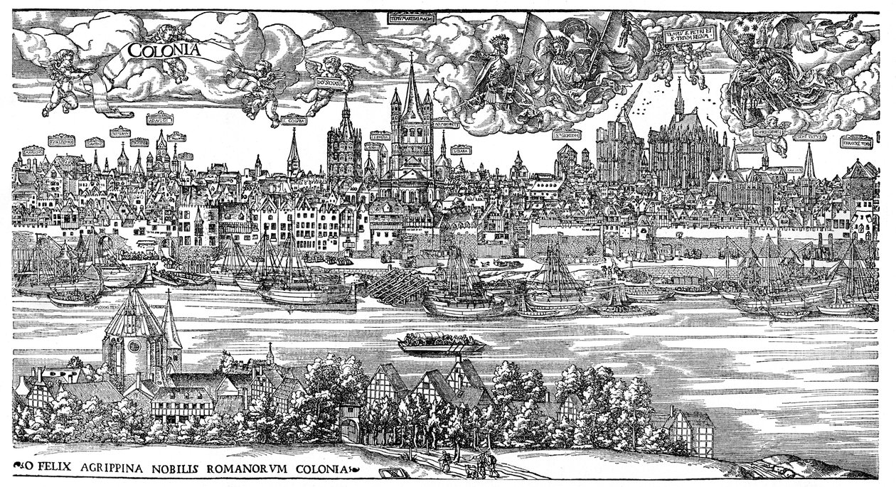 View of Cologne av Anton (after) Woensam