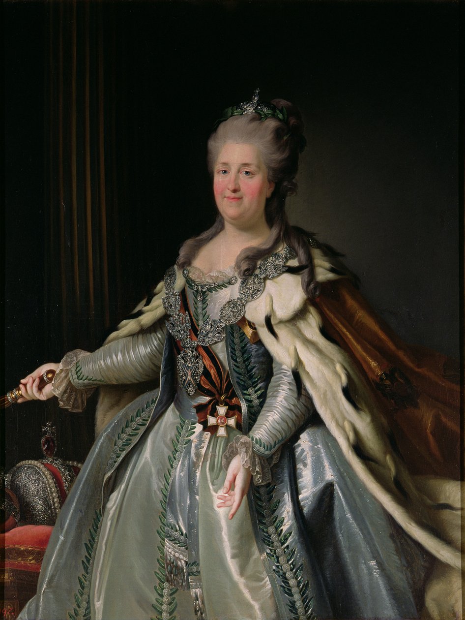 Portrett av Katarina II (1729-96) av Anton Albertrandi