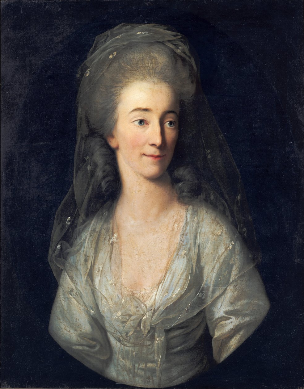 Portrett av Johanna Isabella von Broizem av Anton Graff