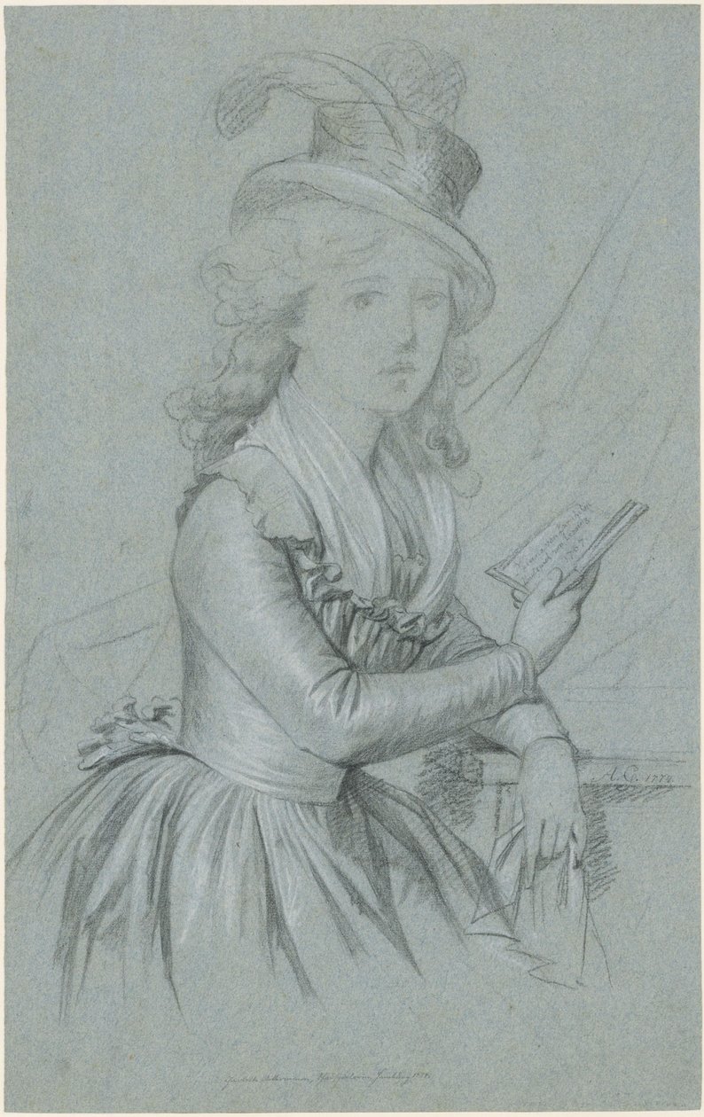 Portrett av skuespilleren Marie Magdalene Charlotte Ackermann (1757-1775) av Anton Graff