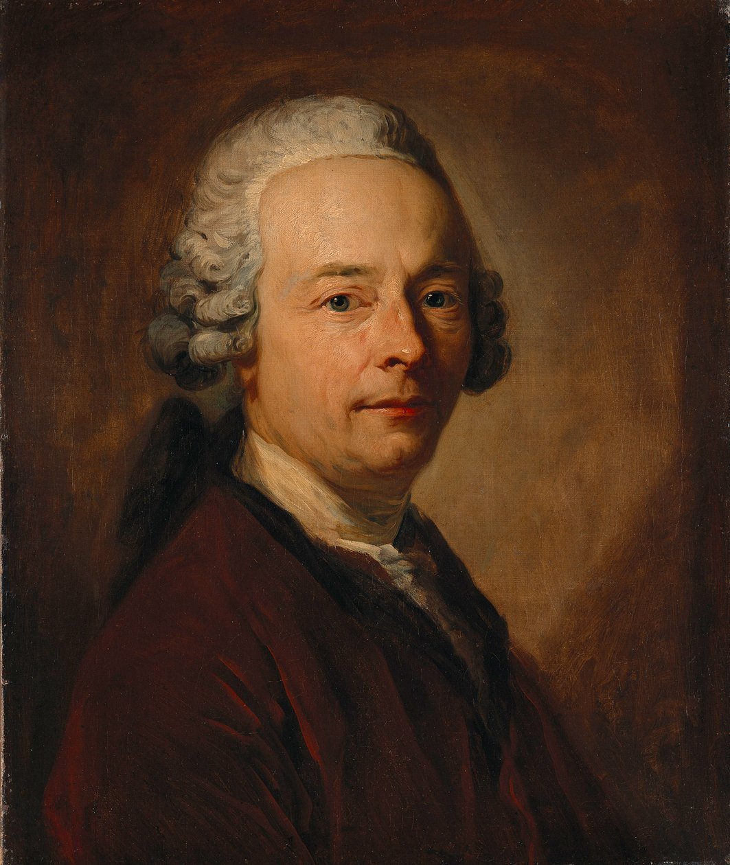 Portrett av dikteren Karl Wilhelm Ramler av Anton Graff