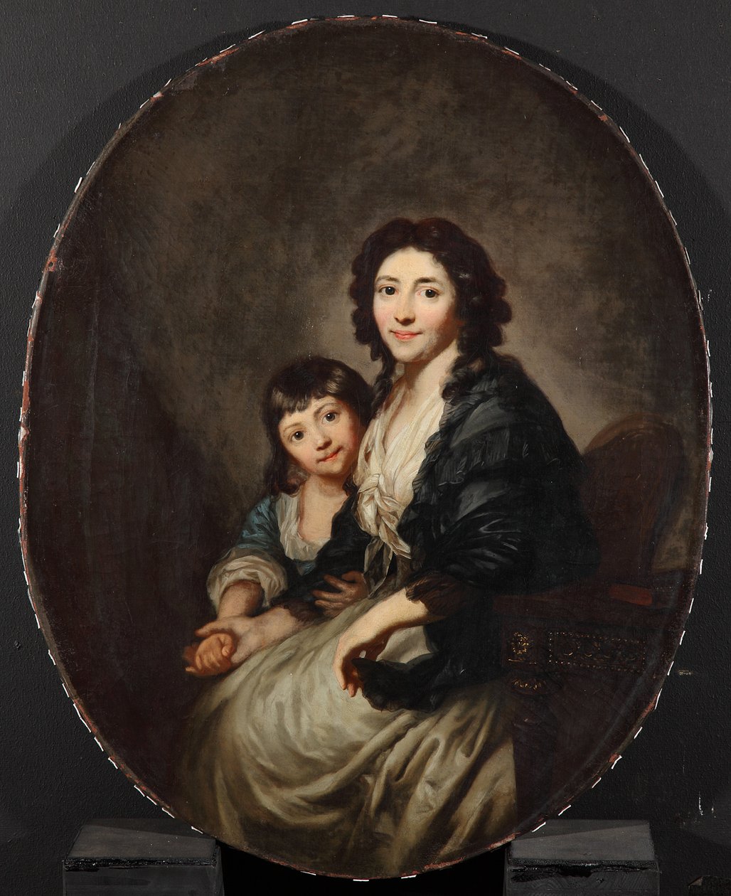 Elisabeth Sophia Augusta Graff, født Sulzer (1753-1812) og hennes datter Caroline Susanne (1781-1828) av Anton Graff