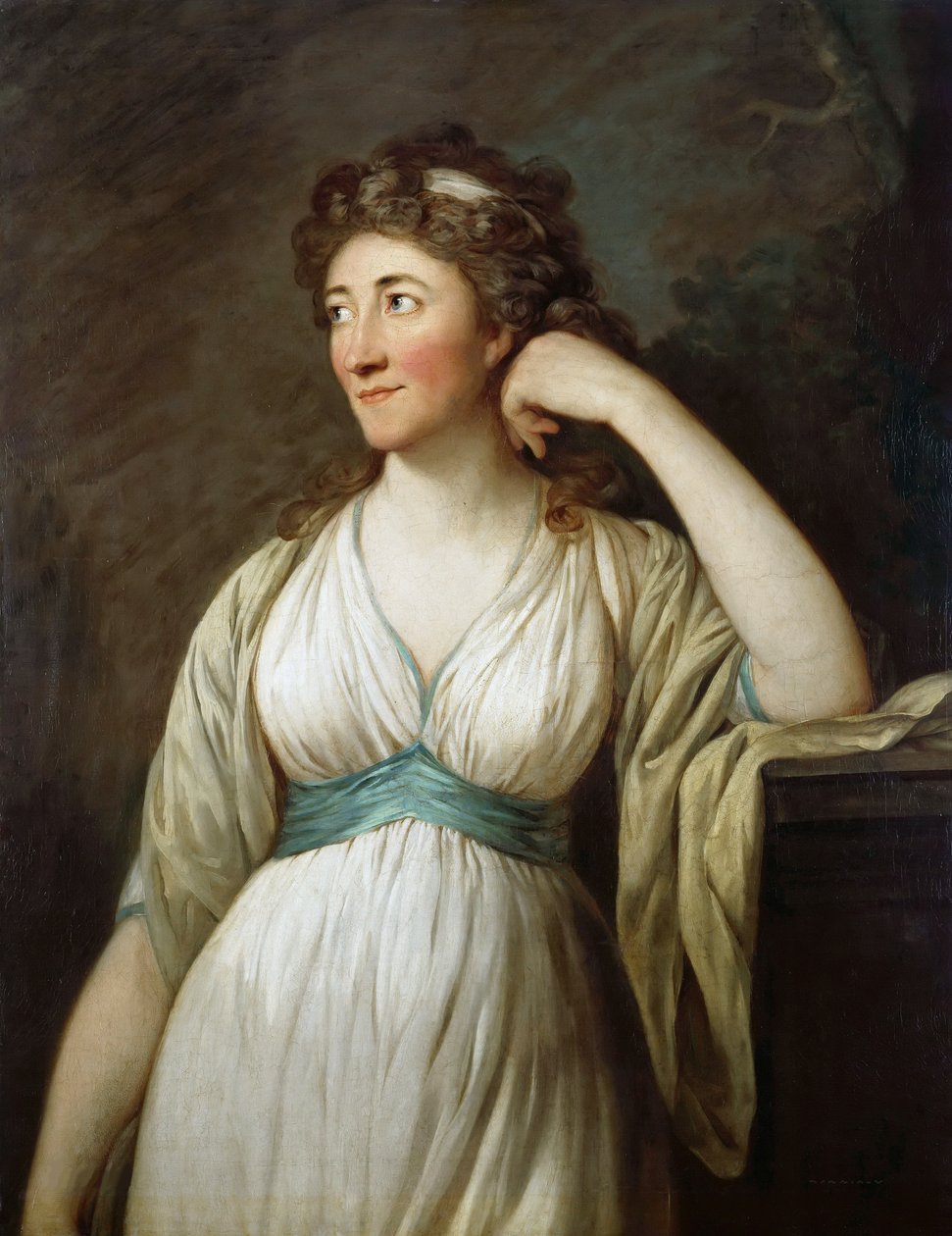 Portrett av Elisa von der Recke 1754-1833, 1795-1796. av Anton Graff