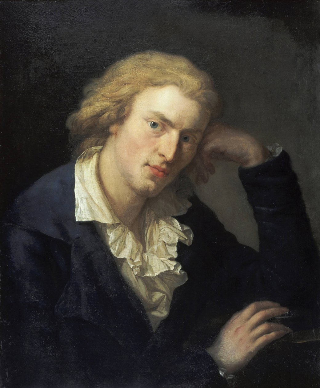 Portrett av Friedrich von Schiller 1759-1805 av Anton Graff