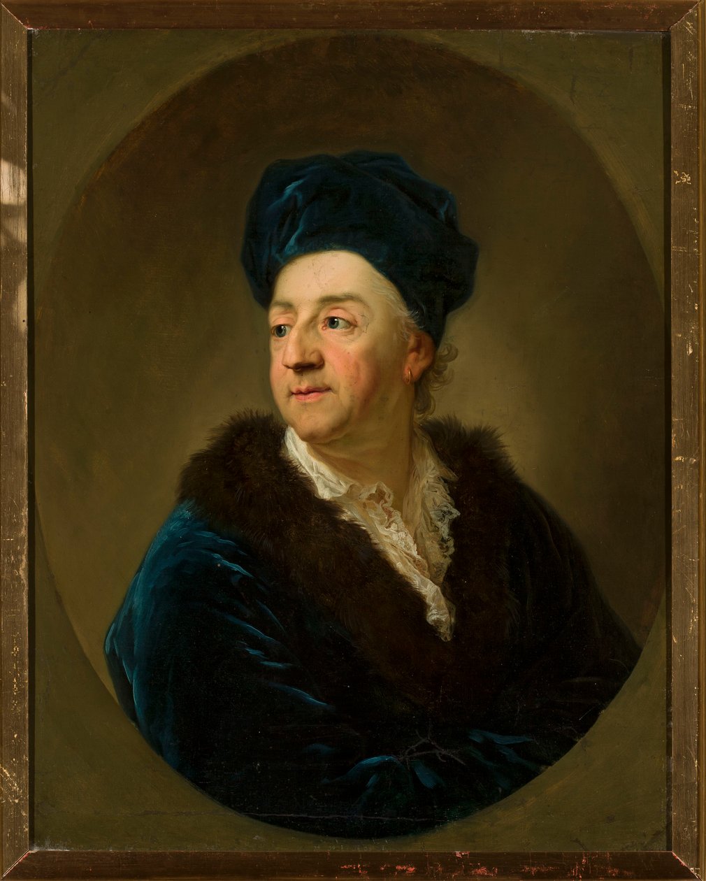 Portrett av Johann Nepomuk Schaffgotsch (1713-1775) i slåbrok av Anton Graff