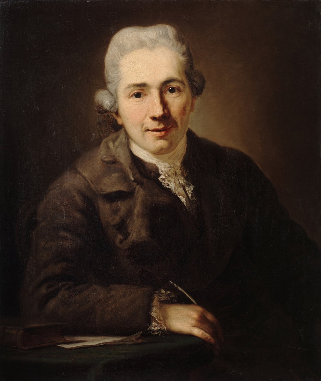 Filosofen og forfatteren Johann Jakob Engel 1741-1802, 1773. av Anton Graff