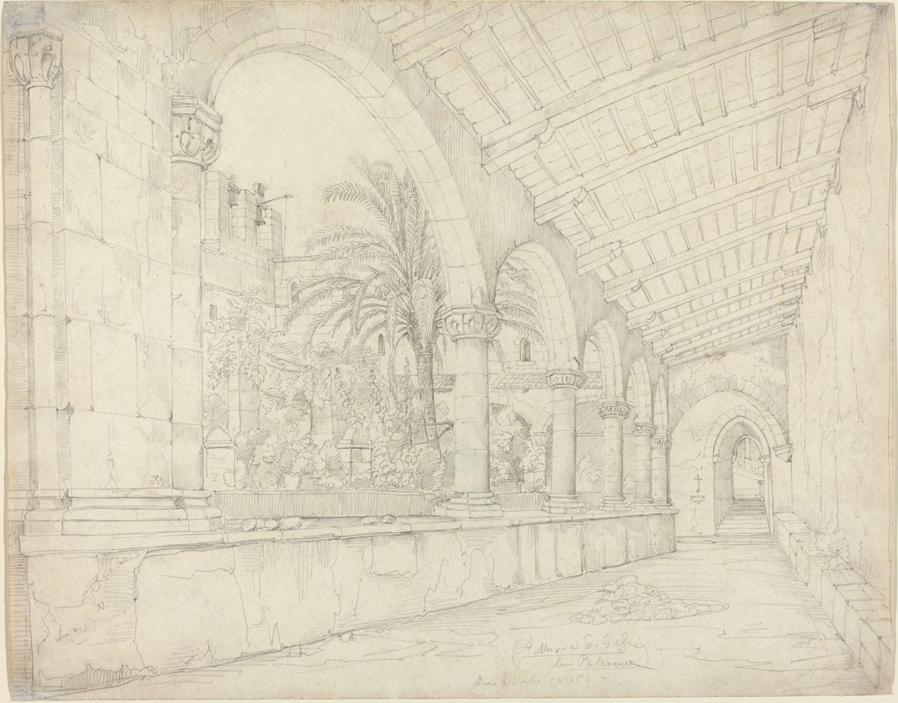 Klosteret Santa Maria di Gesù i Palermo av Anton Hallmann