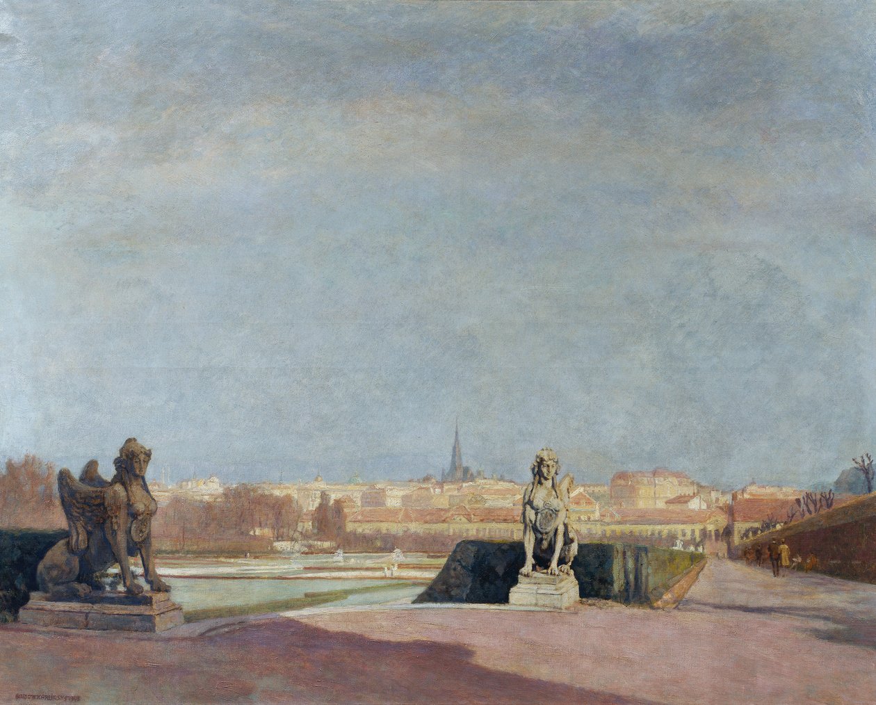 Utsikt over Wien fra Belvedere av Anton Hans Karlinsky