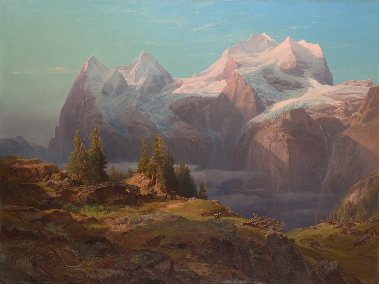 Wengeralpe i Berner Oberland (Eiger, Mönch og Jungfrau) av Anton Hansch