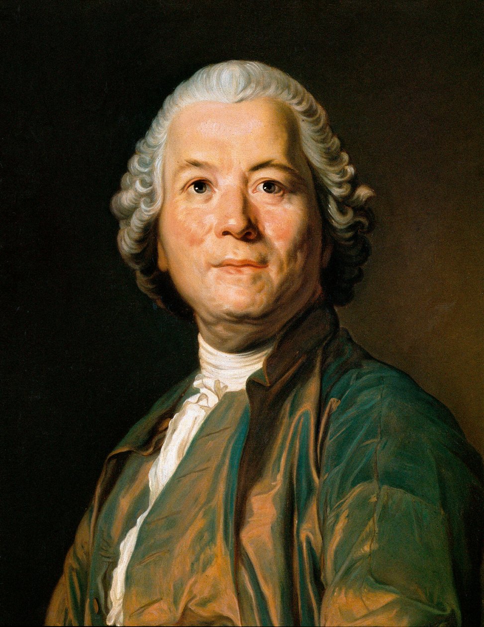 Portrett av Christoph Willibald Gluck (1714-1787), tysk komponist. Maleri av Anton Hansman (1800-tallet) av Anton Hansman