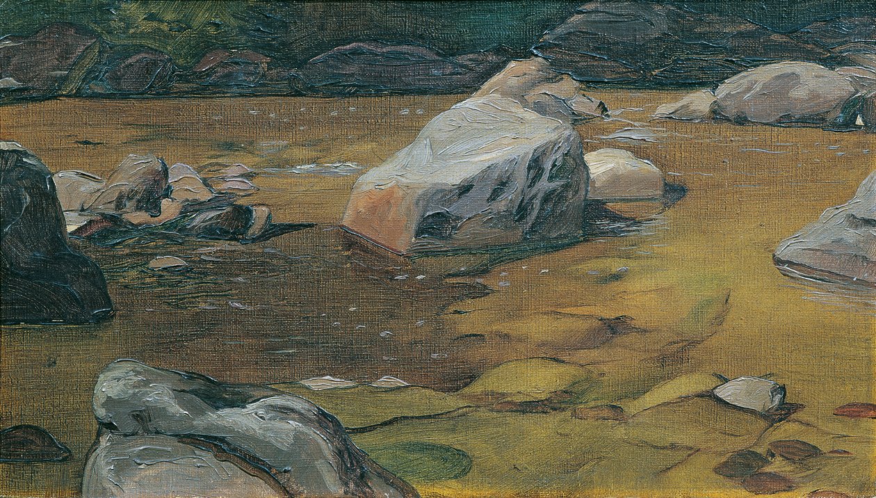 steiner i bekken av Anton Josef von Kenner
