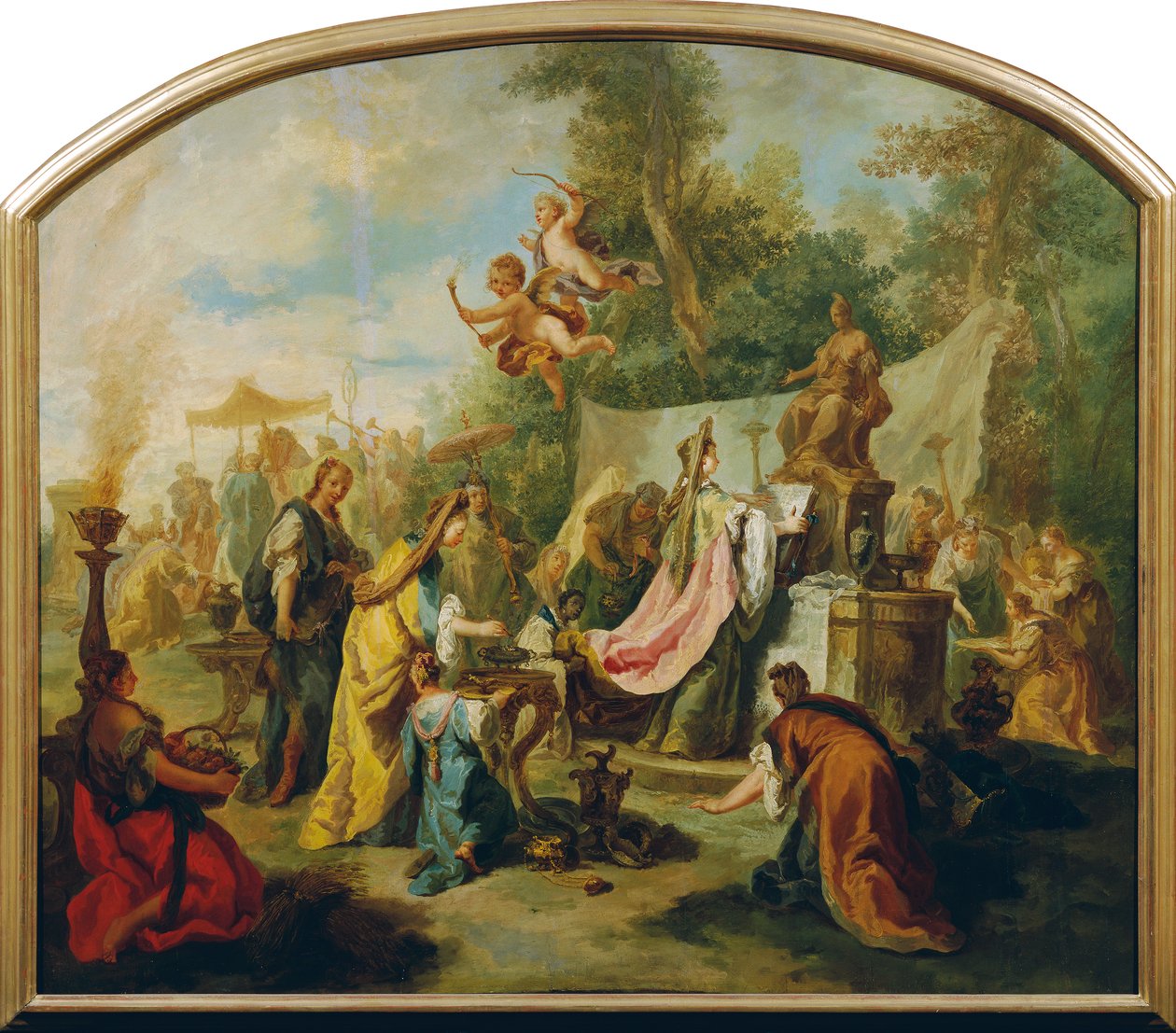 Gammel offerscene av Anton Kern