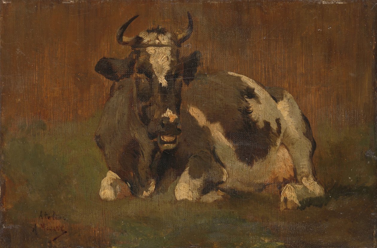Liggende ku av Anton Mauve