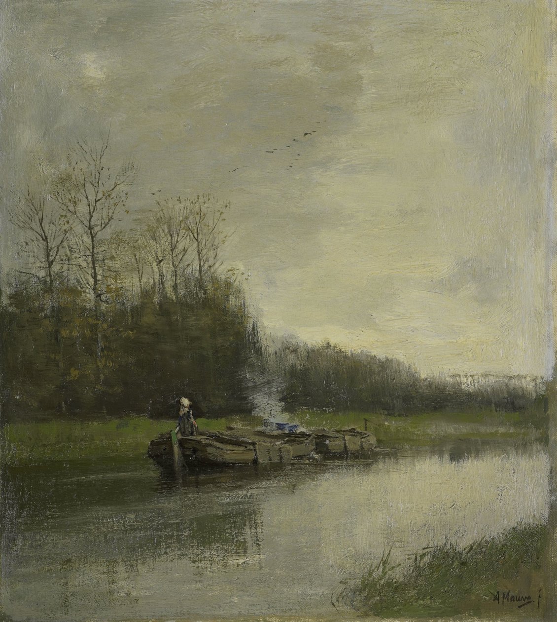 slepebåt av Anton Mauve