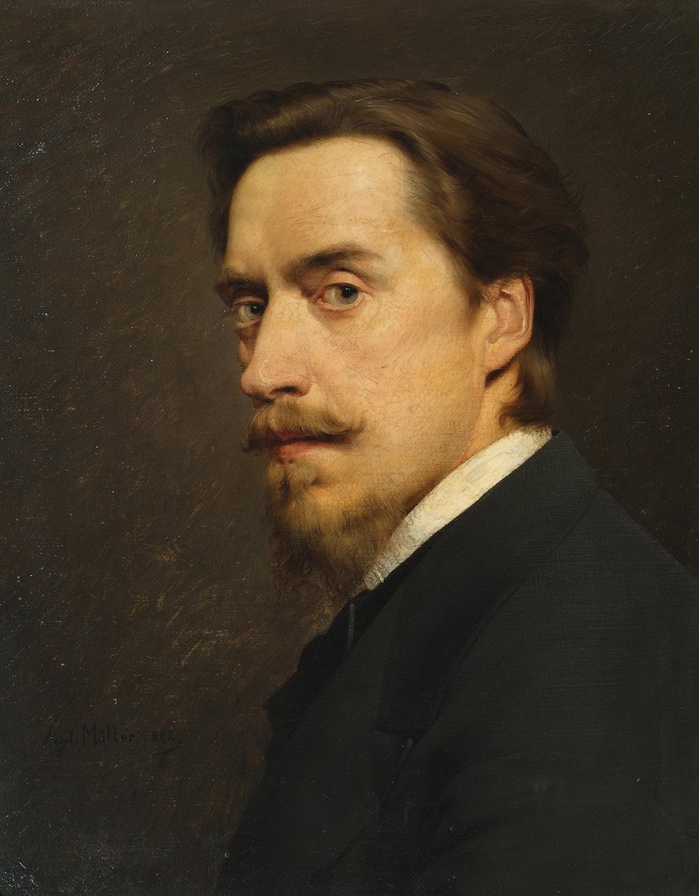 selvportrett av Anton Muller