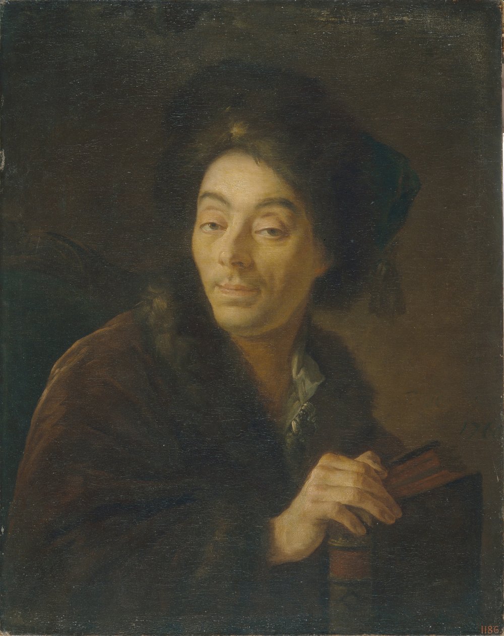 Portrett av skuespilleren Yakov Danilovich Shumsky 1732-1812, 1760 av Anton Pavlovich Losenko