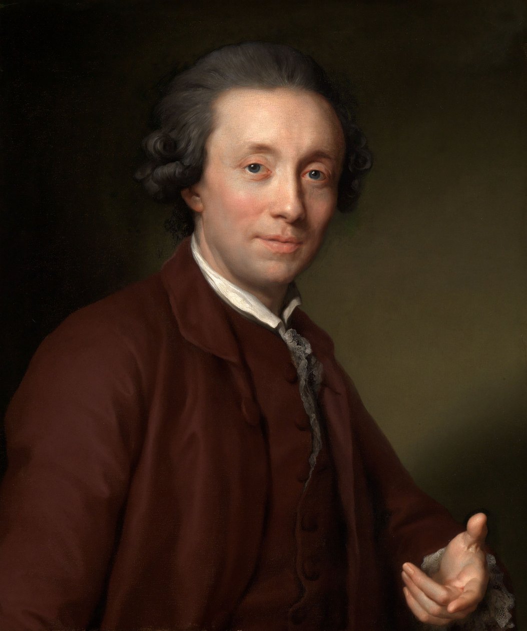 Portrett av statsminister baron Wilhelm von Edelsheim av Anton Raphael Mengs