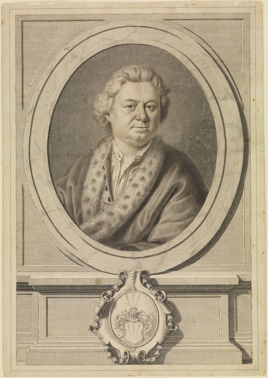 Portrett av en eldre herre (forelegg til et kobberstikk) av Anton Raphael Mengs