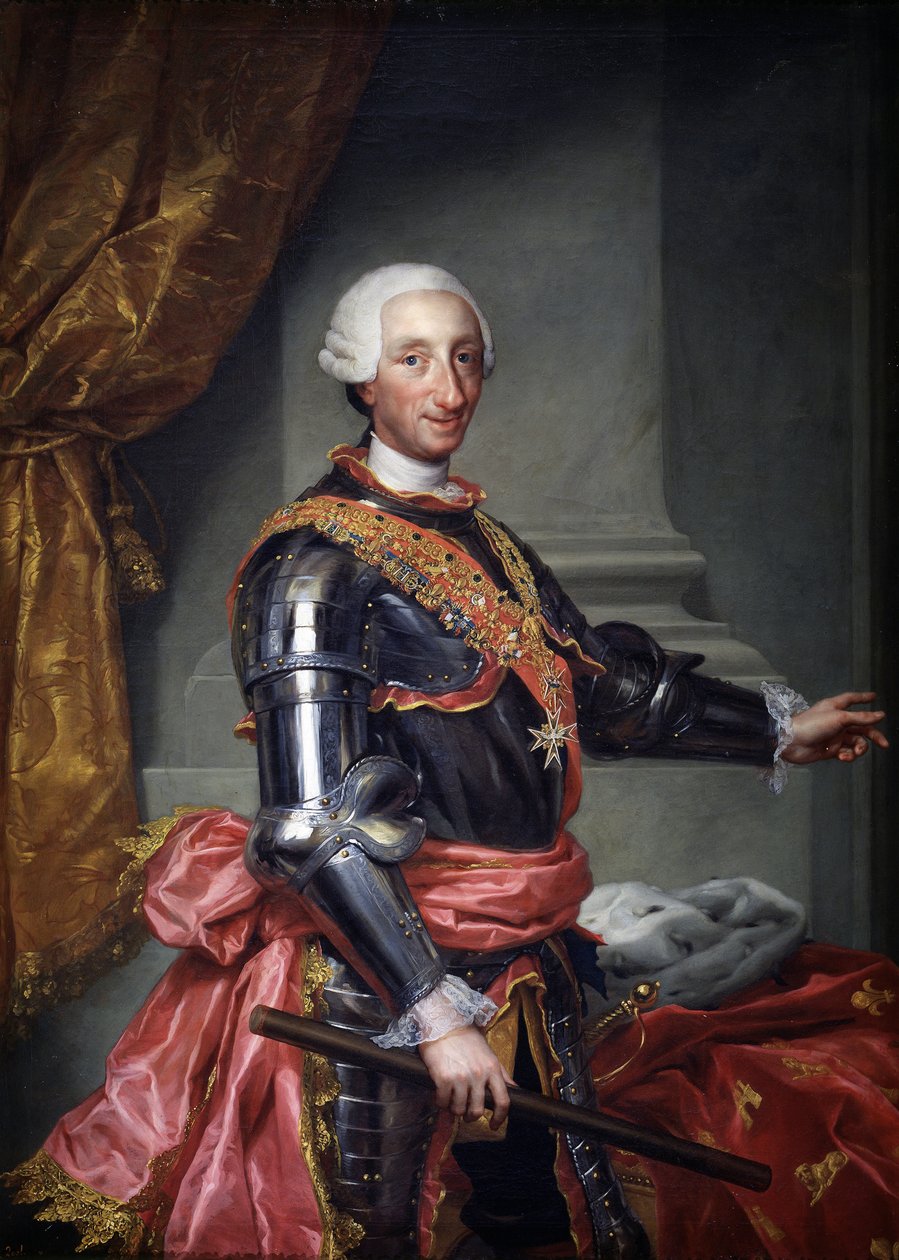 Charles III av Spania, ca 1761 av Anton Raphael Mengs