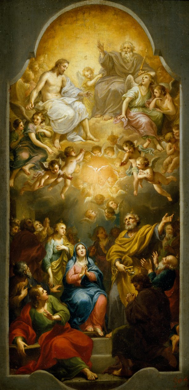 Descent of the Holy Spirit, av Anton Raphael Mengs av Anton Raphael Mengs